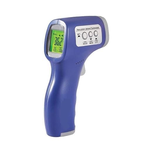 Image of MCP Healthcare Forehead Thermometer, Digital Infrared Thermometer for Childrens, Adults and babies, Pack of 1 (Blue, Plastic)
