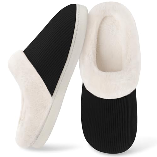 Wostock Pantoufles pour Femmes, Chaussons Femme Hiver,...