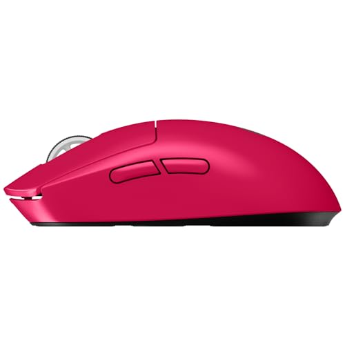 Image of Logitech G PRO X SUPERLIGHT 2 LIGHTSPEED Wireless Gaming Mouse, Lightweight, LIGHTFORCE Hybrid Switches, HERO 2 Sensor, 32,000 DPI, 5 Programmable Buttons, USB-C Charging, PC & Mac - Magenta