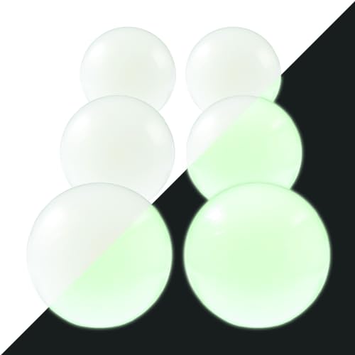 BBG Set of 6 Replacement Glow in The Dark Standard Size Foosballs - to Use with Most Home Foosball Tables! - Thumbnail 2