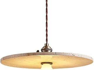 Large Marble Stone Pendant Light Kitchen Island Lighting Fixture Mid Cen...