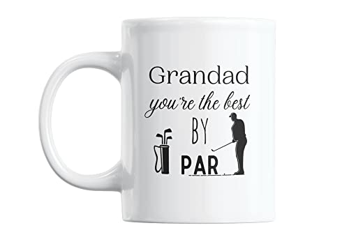 Grandad You're The Best by Par, lustige Golfer-Tasse, Kaffeetasse, spielende Golf-Tasse