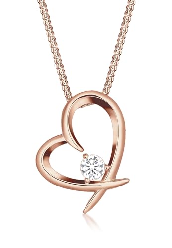 Collier court femme en argent 925 et oxyde de zirconium Elli