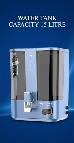 Image of Aqua V5 RO Water Purifier RO + Active Copper + Alkaline Pre Filter + Sediment + Pre Carbon + RO Membrane + Post Carbon, 10L Storage,15 L Capacity, (Energy Blue)