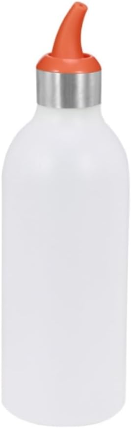 Squeeze Bottle Kitchen Baking Seasoning Bottle Jam Salad Squeeze Soy Sauce Jar Ketchup BBQ Tools Dinnerware(Orange)