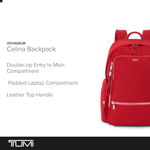 Image of Tumi Womens Celina Backpack Tumi Red One Size