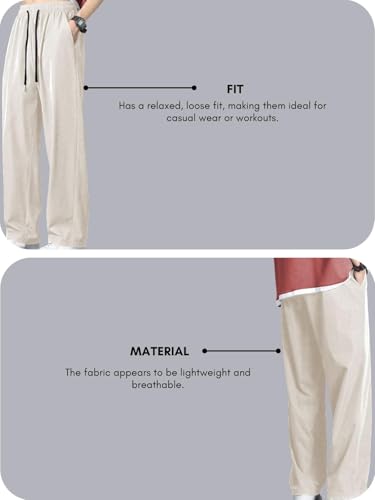 Image of GRECIILOOKS Men's Baggy Track Pants | Oversized Loose Fit Joggers for Men | Comfortable Streetwear & Gym Wear Lower | Casual Stylish Track Pant