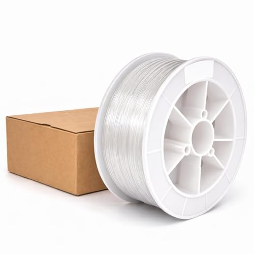 Image of CLOUDSALE 8858ft(2700m) /roll Diameter 0.03in(0.75mm) PMMA Plastic End Glow Optical Fiber Light Cable for Car and Home Purpose (0.75MM /2700Meter)