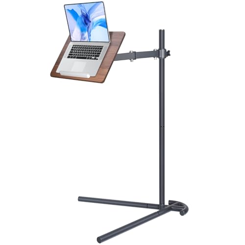 Coslony Laptop Stand for Couch, Height Adjustable Laptop Tray Tablet Book Stand for Reading in Bed, Compatible with Ipad Pro 12.9 Inch, Surface Laptop, Ipad Air, iPad mini,MacBook Pro/Air