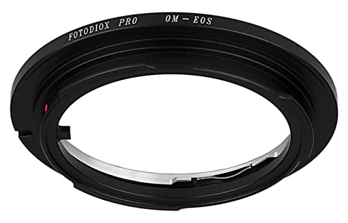Image of Fotodiox Pro Lens Mount Adapter, Olympus OM Lens to Canon EOS Camera, for Canon EOS 1D, 1DS, Mark II, III, IV, 1DX, 1DC, 5D, 5D Mark II, III 7D, 50D, 60D, 60D, Digital Rebel T3i, T4i, T5i, SL1, and C300, C500