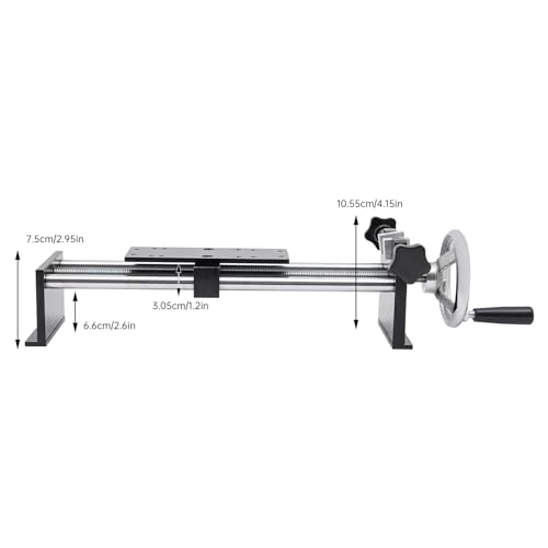 500N/50kg Black Hand-wheel Operated Force Gauge Stand Push Pull Force Test Stand,Force Gauge Stand Manual Force Test Stand Push Pull Gauge, Hand Wheel Operated