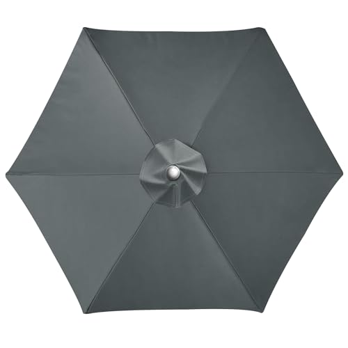 LUSCHEER Replacement Parasol Canopy for 2m 6 Ribs Diameter Patio Umbrella
