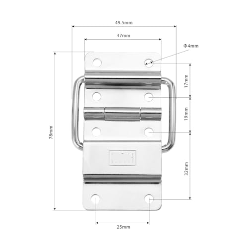 Support charnière armoire et accessoires de boîte à outils pour rangement de matériel