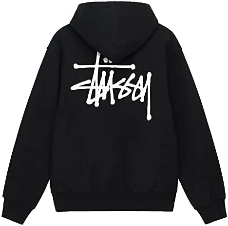 ステューシー バック ビッグ ロゴ プリント 前V 裏起毛 スウェット パーカ ステューシー バック ビッグ ロゴ プリント 前V 裏起毛