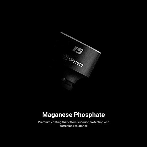 Capri Tools 1/4 In. Drive Shallow And Deep Impact Socket Set, 4 To 15 Mm, Metric, 28-Piece With Billet Aluminum Socket Rail #TOP3