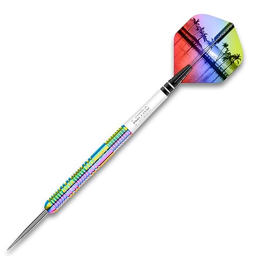 RED DRAGON Miami 26g Tungsten Darts Set, 85% Tungsten Barrels, Professional Steel Tip Dart with Flights & Shafts - Image 3