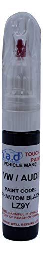madAUTO Car Touch Up Paint Pen Compatible with PHANTOM BLACK AUDI LZ9Y RS3 RS4 RS5 TTRS A1 A3 A4 A5 A6 A7 TT - 20ml Precision Scratch Repair Kit with Needle & Brush - Exact Colour Match (JUST PAINT)