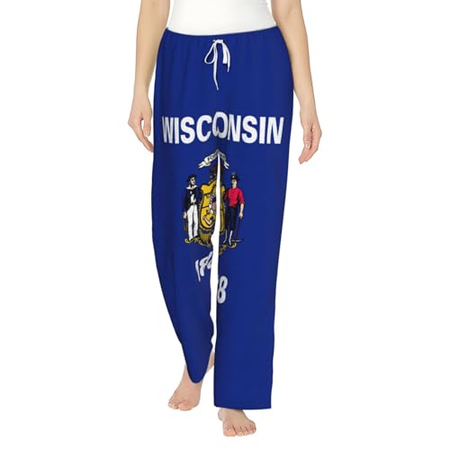 Pantalon de nuit en flanelle Wisconsin de qualité supérieure femme