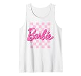 Barbie - Barbie Logo Checkered Background Tank Top