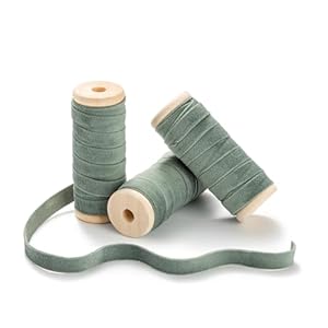 Chuqing Samtband Hellgrün 3 Rollen