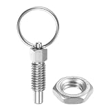 HARFINGTON Spring Plunger with Pull Ring M6x1 Thread Size 0.47