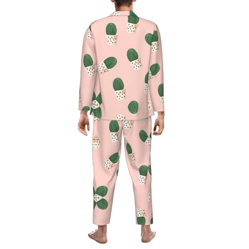 Pyjama classique à col cranté pour savourer une soirée confortable