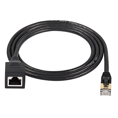 SinLoon Câble Ethernet RJ45 Cat8, câble réseau Cat8 haute vitesse mâle à femelle, cordon de raccordement SFTP 40 Gbps 2000 Mhz pour routeur modem serveur...