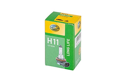 HELLA 8GH 223 498-351 Lámpara - H11 - Long Life up to 3x longer lifetime - 12V - 55W - Tipo de portalámpara: P14,5s - caja - Cant.: 1