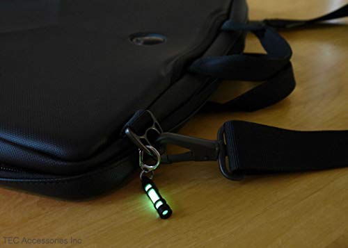 TEC Accessories [Next Gen EMBRITE Glow Fob: Precision Glow in The Dark Keychain - Anodized Aluminum