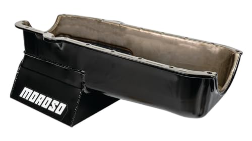 Image of Moroso 20200 8.25 inch Oil Pan for Chevy Small-Block Engines with Passenger-Side Dipstick