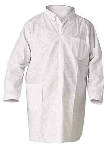 Disp. Lab Coat, L, SMS, PK25