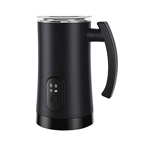 FAKEME Espumador de leite, 300 ml, aquecedor elétrico de leite quente e frio, espumador automático d