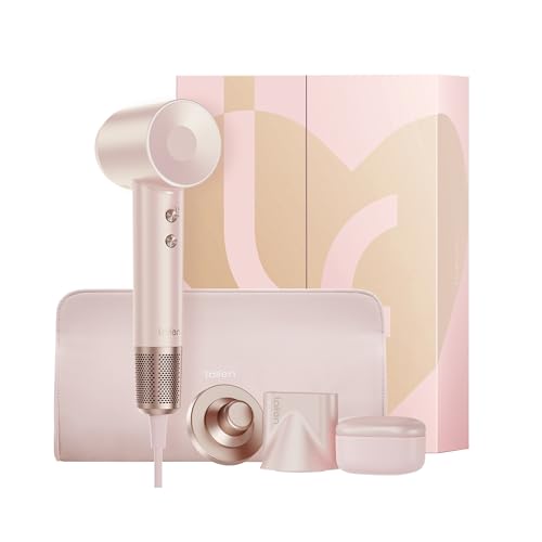 Image of Laifen Premium High-Speed Hair Dryer Love-Bound Box, Professional Ionic Portable Blow Dryer with 110,000 RPM, Low Noise, 360 Magnetic Styling Attachment, Wall Mount, Travel Bag, Gift Box, HD502