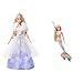 Barbie GKH26 - Dreamtopia Schneezauber Prinzessin Puppe mit Haarbürste und Diadem & Dreamtopia Regenbogenzauber Meerjungfrauen-Puppe mit Regenbogenhaaren und Farbwechsel-Funktion
