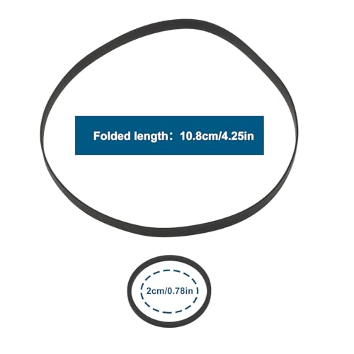 eMagTech 4-teiliges Gummiriemen-Bandmechanismus-Set Flach Und Quadratisch Kompatibel mit Sony Stereo-Kassettendeck TC-WR520 TC-WR520S TC-WR565 TC-WR665S