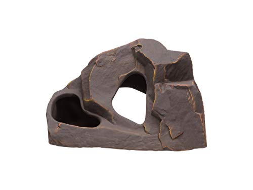 Image of Plecoceramics Aquarium Ceramic Decorations Cave Betta Stone Decor - Aquarium Fish Tank Hideway Decor for breeding Cichlids Plecos Betta Toys Hideout (Grotto)