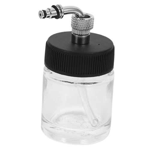 Holibanna Airbrush Glass Bottle for Easy to Clean Container for Models Projects for Extended Use Even Paint Application Air Brush Replacement Cup
