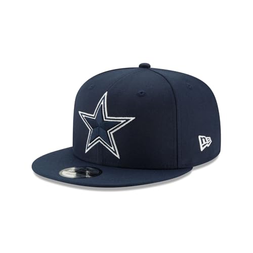 New Era NFL 9FIFTY Team Color Adjustable Snapback Hat Cap - One Size (US, Alpha, One Size, Dallas Cowboys - Navy)