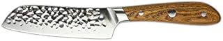Rockingham Forge RF-1744 Ashwood Series 5 Santoku Knife with Ice Hardened Vanadium Steel Blades, Heat-Treated Natural Handles