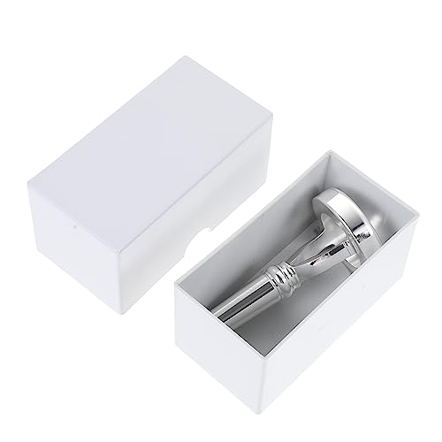 ERINGOGO Professional Player's Horn Mouthpiece Silver Metal Replacement for Smooth Horn for Beginners and Students