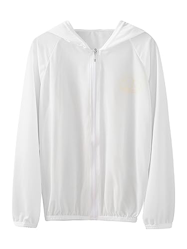 Jugaoge Kids Toddler Sunscreen Hoodie UV UPF50+ Sun Protection Outwear Breathable Zipper Jacket Coat3