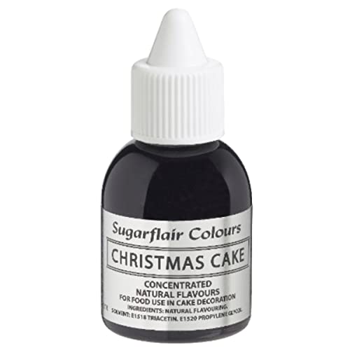 Sugarflair Christmas Cake Natural Flavouring - Concentrated Natural Food Flavouring for use in Cakes, Cupcakes, Frostings, Drinks, Ice Creams - 30ml