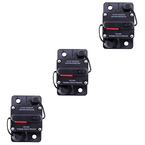 Gadpiparty 3Pcs Fusível De Carro Disjuntor Automático Inversor De Fusível De Reinicialização Automát