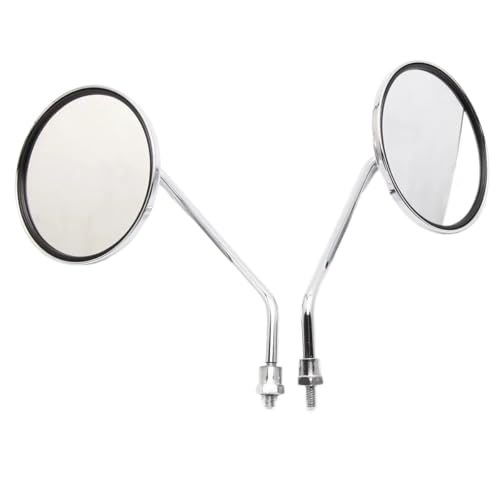 Rétroviseur universel moto rond 10mm miroir large contre angles morts Suzuki