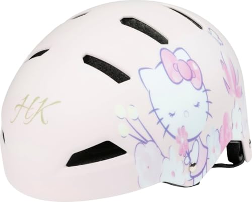 Casque de vélo Tataway Hello Kitty Street XS pour Fille 48-52 cm, modèle Skate avec Roue réglable et Certification en 1078