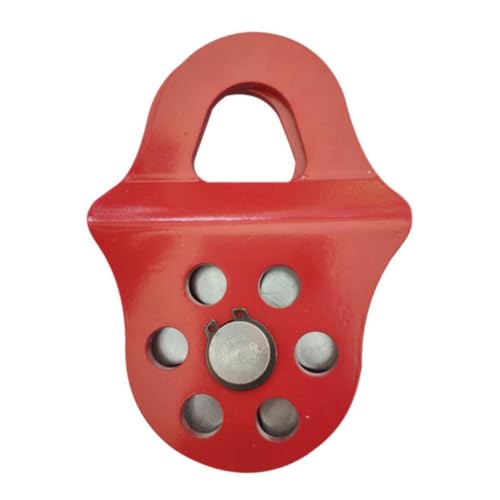 Heavy Du Pulley Blockwinde – Abschlepp- und Bergungsrolle mit Klampe und Haken – Seilrolle für Offroad-Heben und Erholungsanwendungen