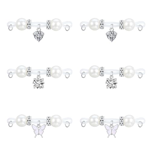 MODRSA Nipple-Piercing Piercing-Jewellery Nipple Jewellery :3 PCS Sliver Coral Fake Nipples Rings Adjustable Non Pierc with Butterfly Pendant