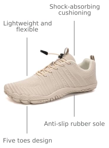 Image of WateLves Water Shoes Men Women Beach Barefoot Aqua Socks Breathable Wide Swim Outdoor Walking Anti Slip Pool Shoes for Hiking Kayaking Diving Surfing