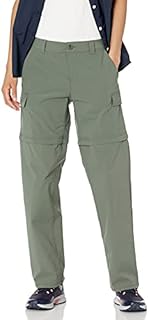 Amazon Essentials Women's Stretch Woven Convertible Zip-Off Outdoor Hiking Pants, Dusty Olive, 14