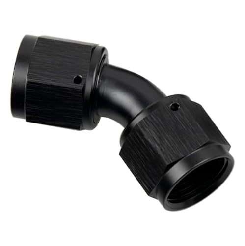 Unión de aluminio negro 10AN hembra a 10AN hembra antichoque 2